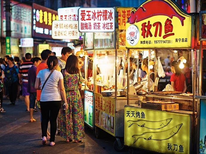 Du lịch Quảng Tây Trung Quốc - chợ Dazhai 